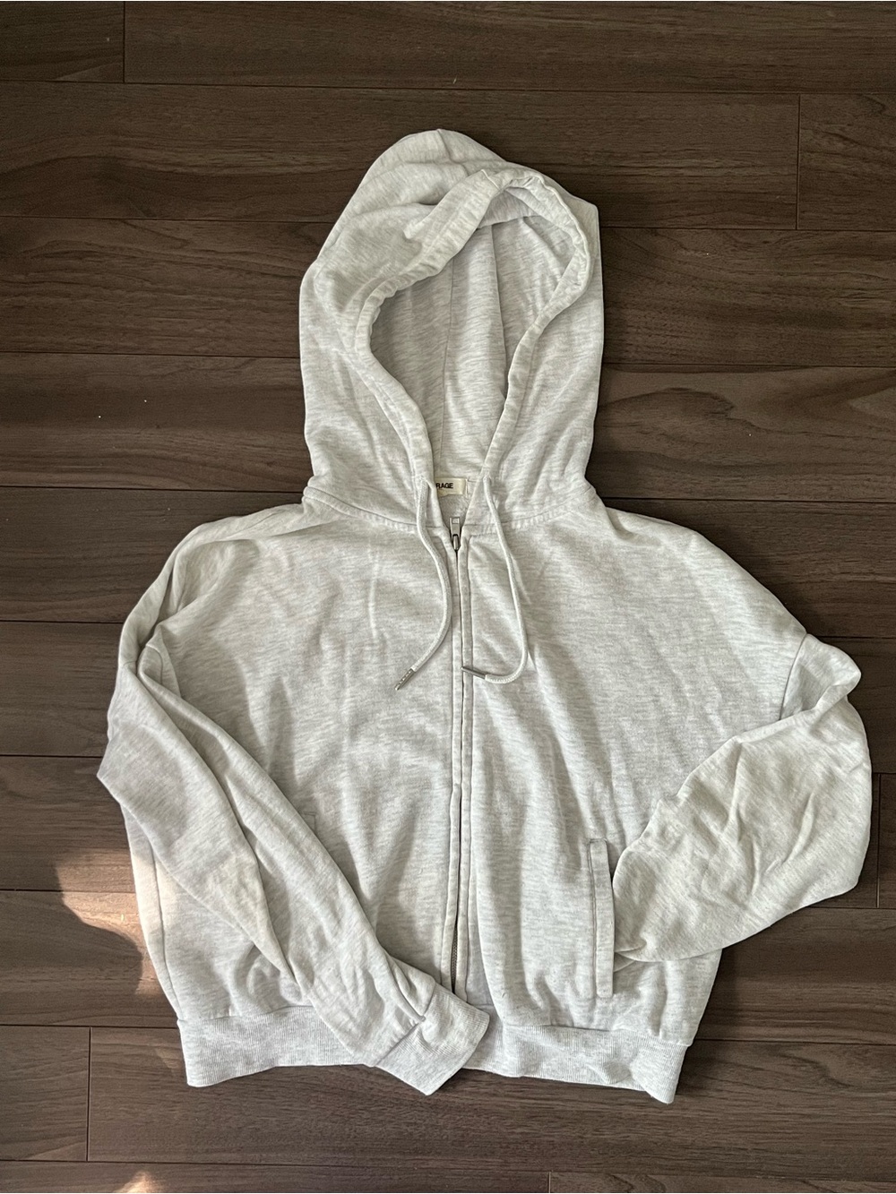 garage grey zipup